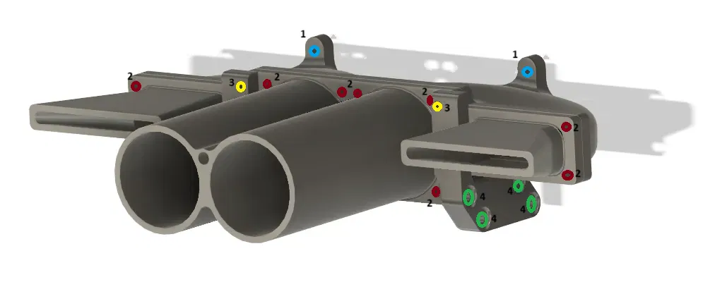 Xe RC "Rocket" - Giá đỡ động cơ và cò kích hoạt - Image 8