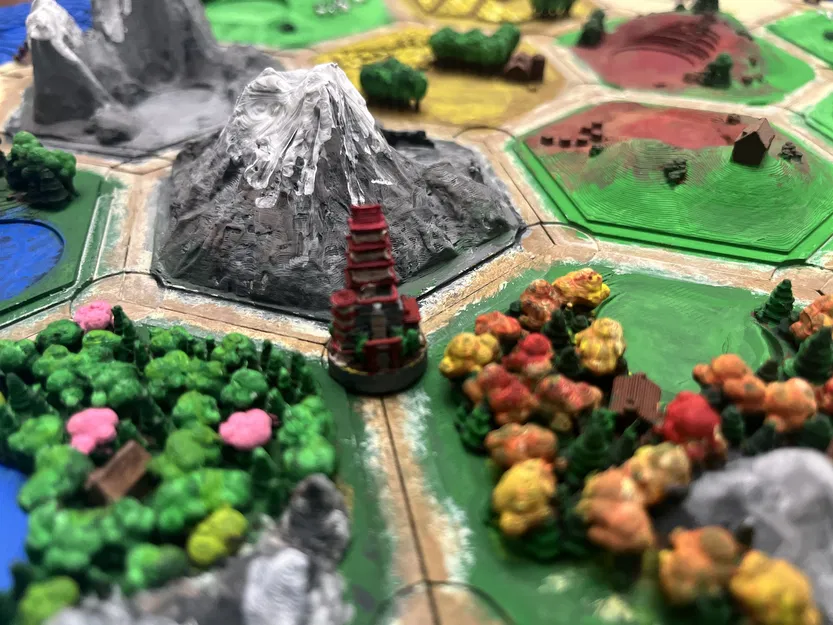 Bộ Quân Catan Nhật Bản - Nhà và Thành Phố - Image 1