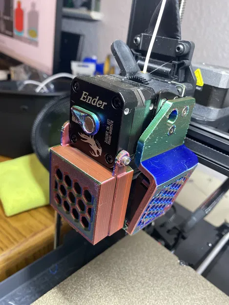 Pát giữ quạt 40mm cho hotend, tương thích khi dời quạt thổi lớp - Image 1