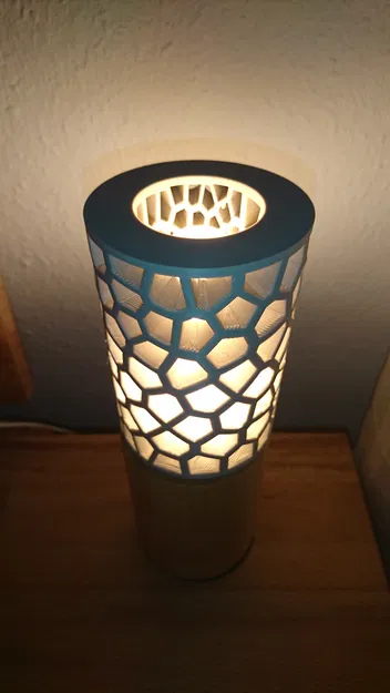 Chụp đèn hình trụ Voronoi cho bóng đèn dài - Image 1