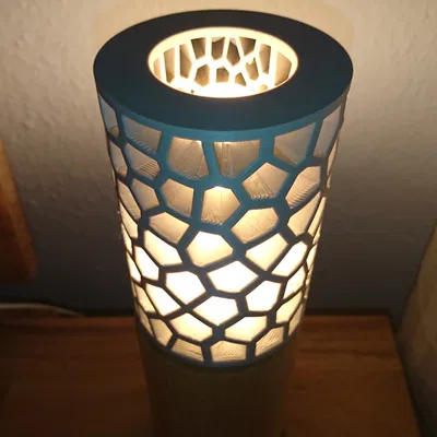 Chụp đèn hình trụ Voronoi cho bóng đèn dài