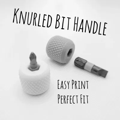 Tay cầm dụng cụ mini đầu lục giác có vân