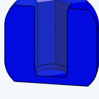 Tay cầm dụng cụ mini đầu lục giác có vân