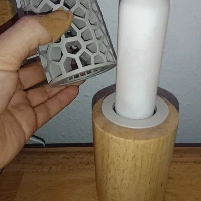 Chụp đèn hình trụ Voronoi cho bóng đèn dài