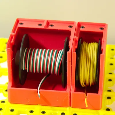 Giá đỡ cuộn dây Gridfinity có thể xếp chồng