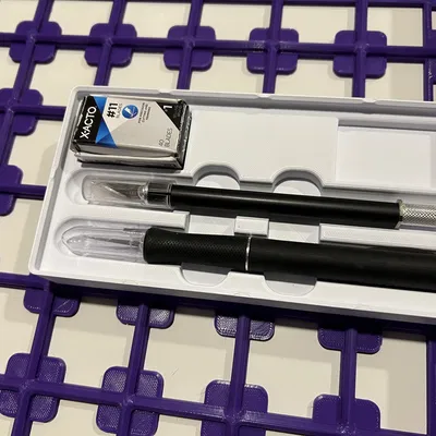 Hộp Đựng Dao Xacto Kiểu Gridfinity XL