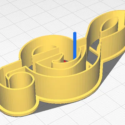 Khuôn Cắt Bánh Hình Nốt Nhạc Treble Clef