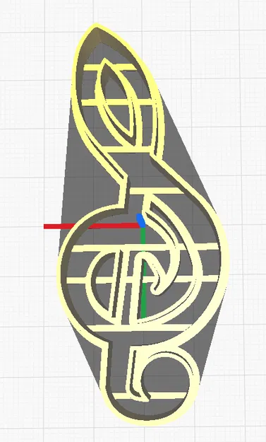 Khuôn Cắt Bánh Hình Nốt Nhạc Treble Clef - Image 4