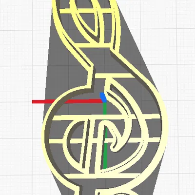 Khuôn Cắt Bánh Hình Nốt Nhạc Treble Clef