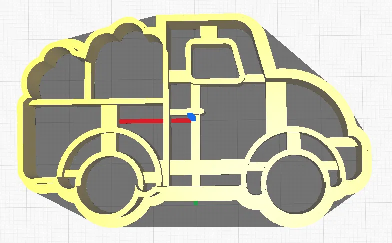 Khuôn Cắt Bánh Quy Hình Xe Tải Bí Ngô - Image 3