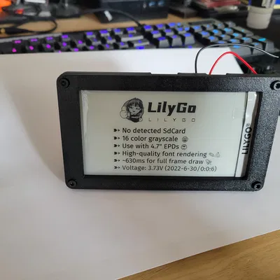 Khung hiển thị cho Bảng phát triển LILYGO T5 4.7" E-paper