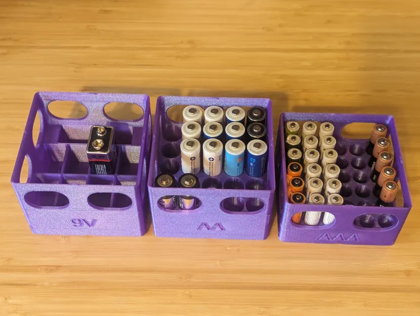 Hộp Đựng Pin Gridfinity (bản chỉnh sửa) - Image 2