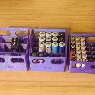 Hộp Đựng Pin Gridfinity (bản chỉnh sửa)