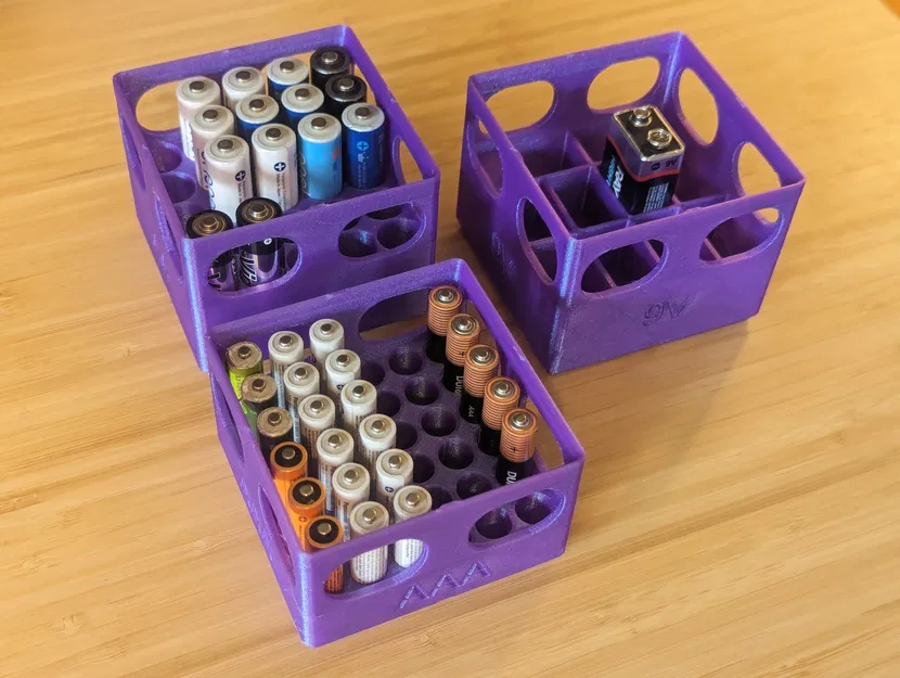 Hộp Đựng Pin Gridfinity (bản chỉnh sửa) - Image 3