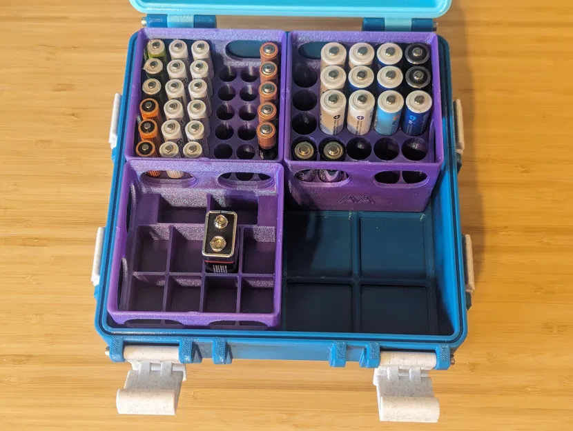 Hộp Đựng Pin Gridfinity (bản chỉnh sửa) - Image 4