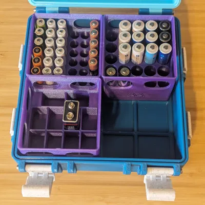 Hộp Đựng Pin Gridfinity (bản chỉnh sửa)