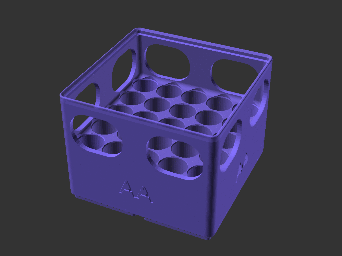 Hộp Đựng Pin Gridfinity (bản chỉnh sửa) - Image 5