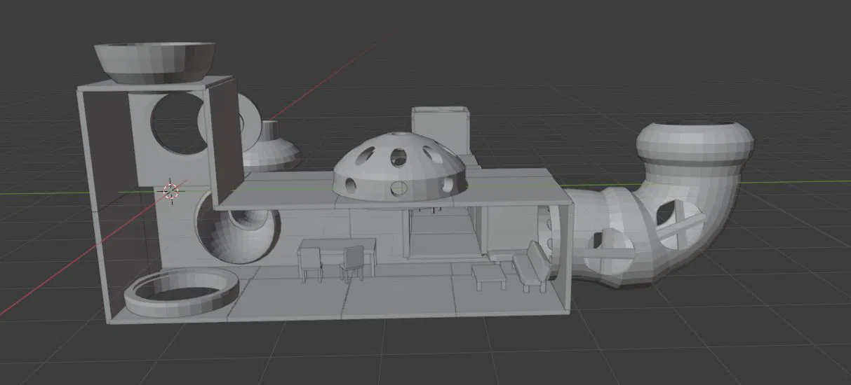 Bunker/Nhà Dưới Lòng Đất Cho Cá Tôm Cảnh - Image 4