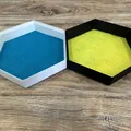 Khay Xúc Xắc Lục Giác Xếp Chồng (có khuôn dán nỉ) - Thumbnail 2