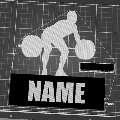 Mô Hình Người Cử Tạ Nam/Nữ Có Nam Châm