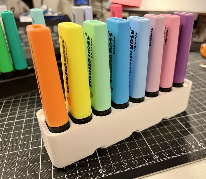 Hộp Đựng Bút Marker Stabilo Boss Gridfinity cho 1, 2, 4, 6, 8 hoặc 10 cây - Image 1