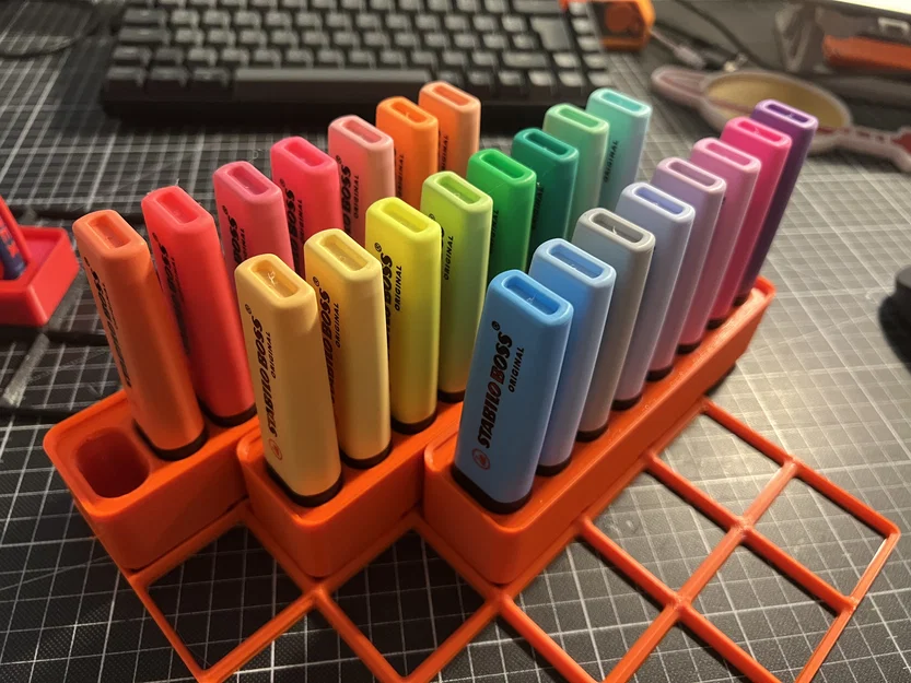 Hộp Đựng Bút Marker Stabilo Boss Gridfinity cho 1, 2, 4, 6, 8 hoặc 10 cây - Image 2