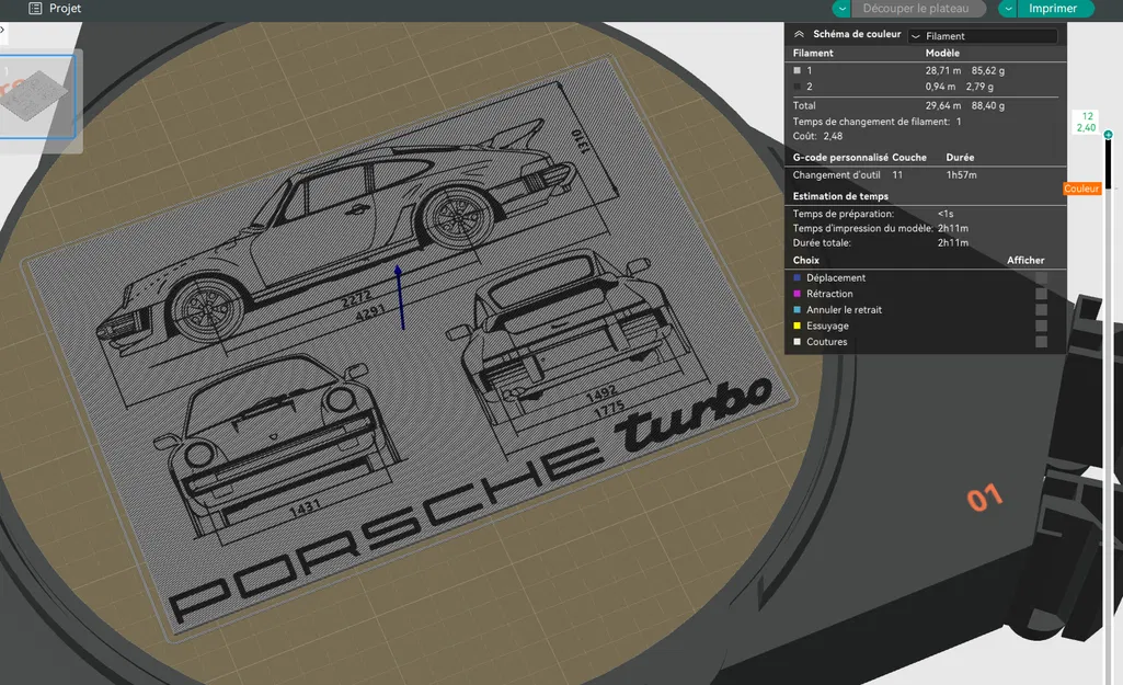 Bản vẽ Kỹ thuật Xe Porsche 911 Turbo (kiểu 930) - Image 2