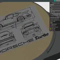 Bản vẽ Kỹ thuật Xe Porsche 911 Turbo (kiểu 930) - Thumbnail 2