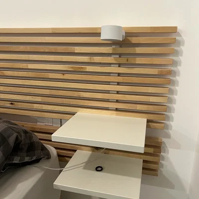 Đế Gắn Đèn LED Cho Đầu Giường Ikea Mandal