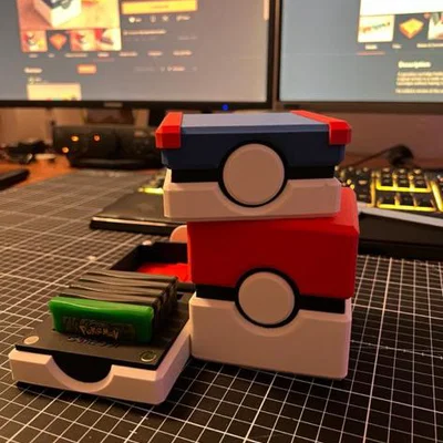Hộp đựng băng GameBoy Advance hình Pokéball