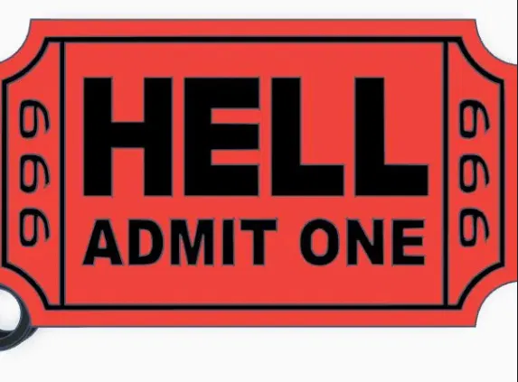 Móc Khóa Vé Đến Địa Ngục (Hai Mặt) :3 - Image 1