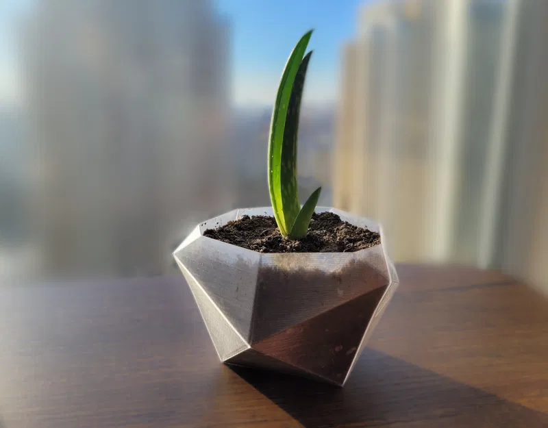 Chậu Cây Hình Khối Học Vuông - Image 1