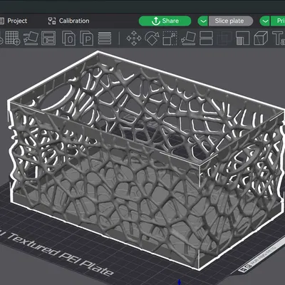 Hộp Voronoi có tay cầm và đáy kín