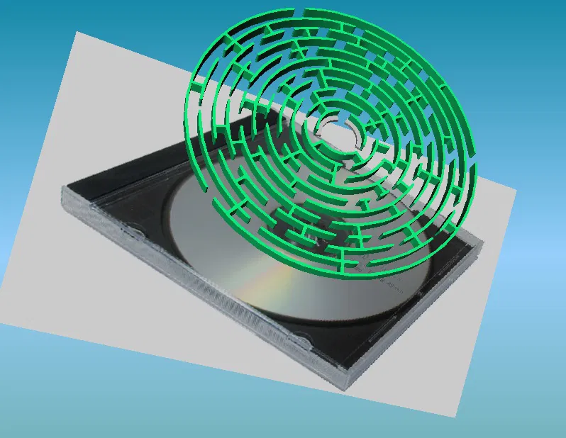 Mê Cung Tròn Cho Hộp Đựng CD/DVD - Image 1