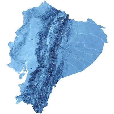 Bản đồ Địa hình Ecuador