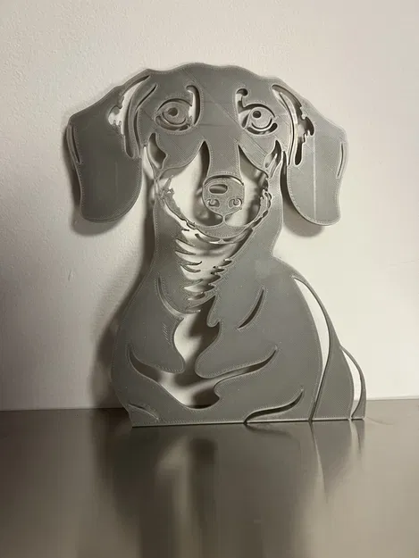 Tranh Dán Tường Hình Silhouette Bassotto - Image 1