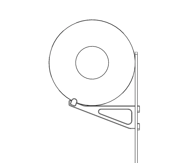 Giá đỡ cuộn dây Filament [Skadis; chỉ in] - Image 5
