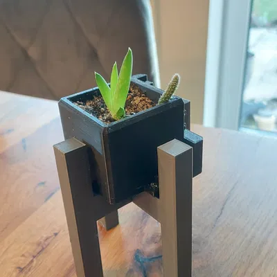 Chân Đế Chậu Hoa 3D