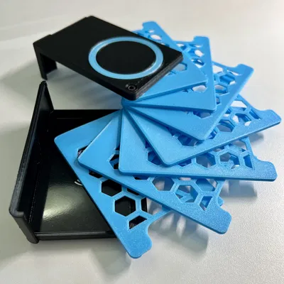 FanOutWallet 7 Thẻ/2 Khe cho Thẻ RFID/Mặt lưng MagSafe/Mặt trước AirTag