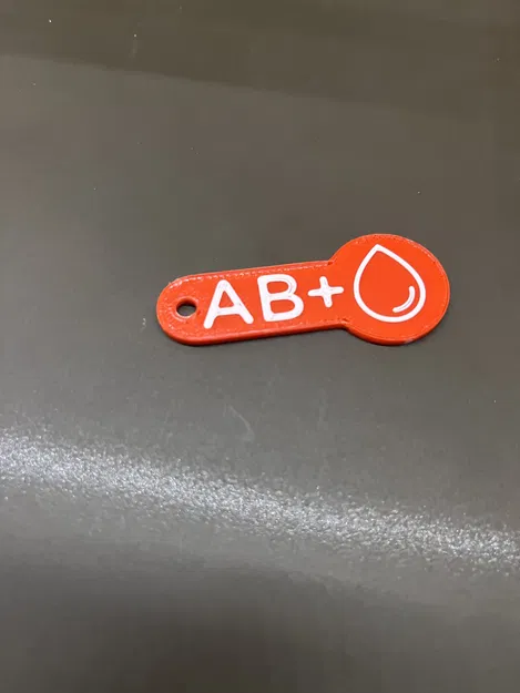 Móc khóa thẻ mua sắm nhóm máu - Image 1