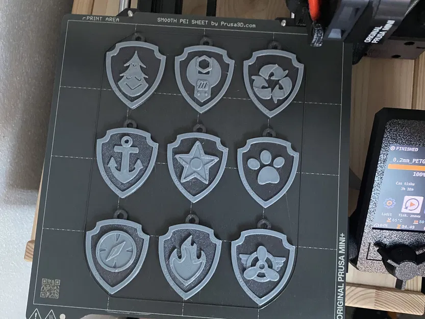 Huy hiệu Paw Patrol (móc khóa / mặt dây chuyền) Thẻ bài - Image 6