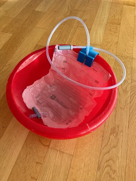 Kẹp cố định túi đựng nước tiểu có giá đỡ - Image 3