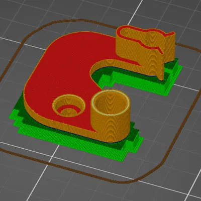 Bản lề tủ đông Upo / Gorenje (cánh phải)