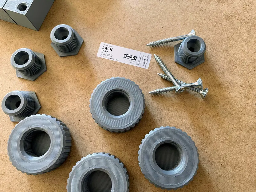 Chân chỉnh chiều cao tủ Ikea LACK loại thấp - Image 3