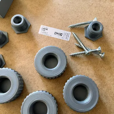 Chân chỉnh chiều cao tủ Ikea LACK loại thấp