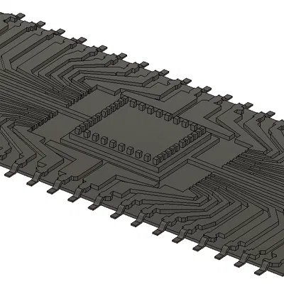 IC 40 chân đã gỡ bỏ vỏ