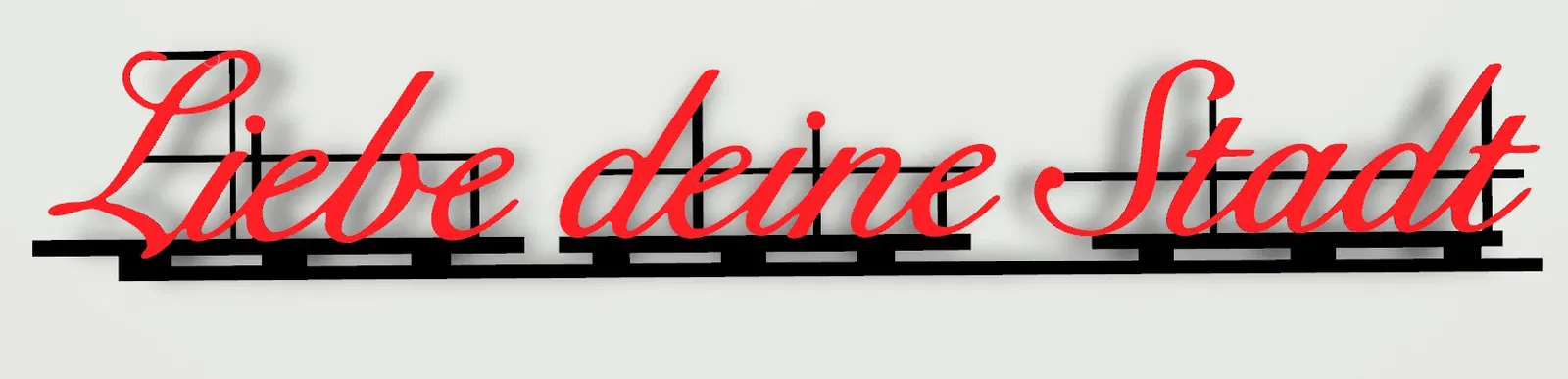 Mô Hình Biển Hiệu "Liebe deine Stadt" Từ Cologne, Đức - Image 1