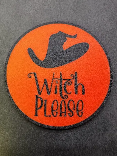 Witch Please Halloween Coaster - Bản Phối Màu Đa Sắc - Image 1