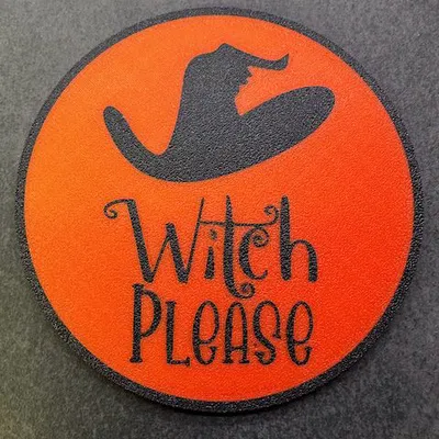 Witch Please Halloween Coaster - Bản Phối Màu Đa Sắc