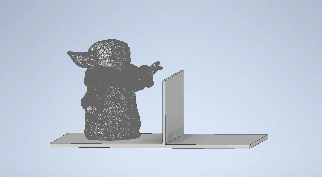 Kệ giữ sách hình Grogu cho kệ sách - Image 1